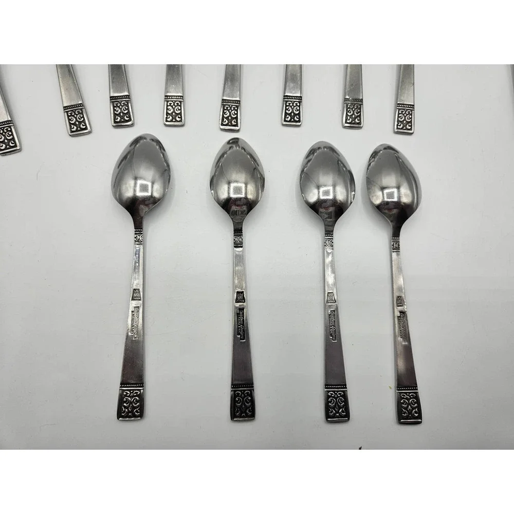 Custom‎ Design CUD1 Lot of 14 Tablespoons Stainless